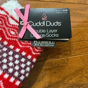 Cuddl Duds Double slayer Lounge Socks - NWT